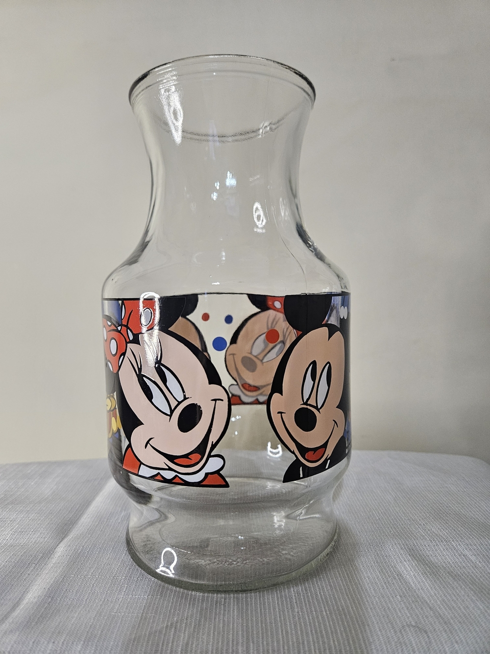 Vintage Anchor Hocking Disney Juice Glass Carafe